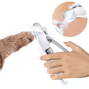 2 in 1 Electric Dog Nail Grinder and Clipper Rechargeable Pet Toenail Clippers Dog Nail Trimmer and Grinder for Dogs and Cats
